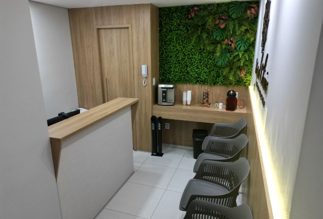 Clinica Integral Control Recepcao com cadeiras e com espaco secretaria